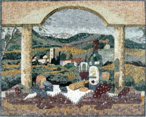 Mosaic Art Landscap - Mosaic art landscape by marblepk.com mpk l 321 749x600