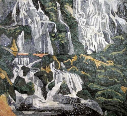 Mosaic Art Landscap - Mosaic art landscape by marblepk.com mpk l 323 659x600