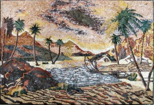 Mosaic Art Landscap - Mosaic art landscape by marblepk.com mpk l 331 800x545