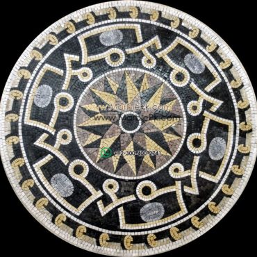 Marble Mosaic Medallion - Mosaic art medallion by marblepk.com mpk m 321 612x600