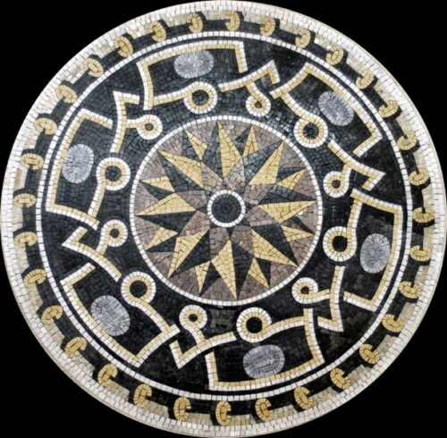 Marble Mosaic Medallion - Mosaic art medallion by marblepk.com mpk m 321 612x600