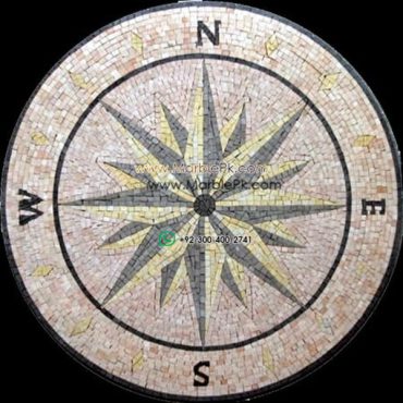 Marble Mosaic Medallion - Mosaic art medallion by marblepk.com mpk m 322 600x600