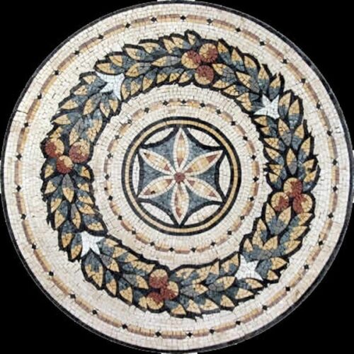 Marble Mosaic Medallion - Mosaic art medallion by marblepk.com mpk m 323 600x600