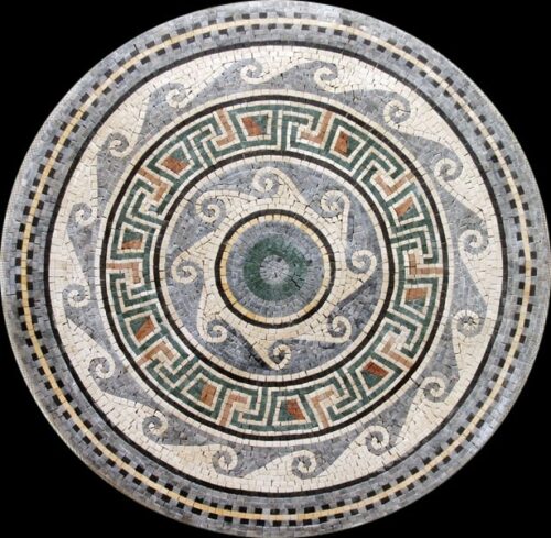 Marble Mosaic Medallion - Mosaic art medallion by marblepk.com mpk m 324 614x600
