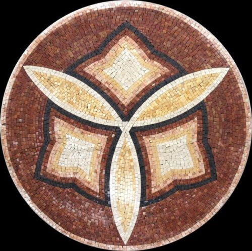 Marble Mosaic Medallion - Mosaic art medallion by marblepk.com mpk m 328 601x600