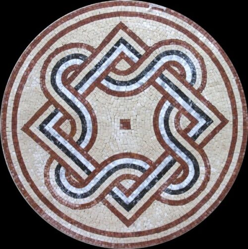 Marble Mosaic Medallion - Mosaic art medallion by marblepk.com mpk m 329 596x600
