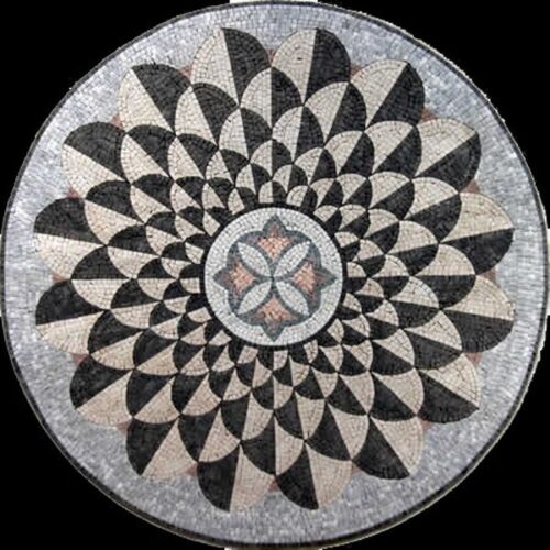 Marble Mosaic Medallion - Mosaic art medallion by marblepk.com mpk m 334 600x600