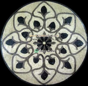 Marble Mosaic Medallion - Mosaic art medallion by marblepk.com mpk m 337 615x600