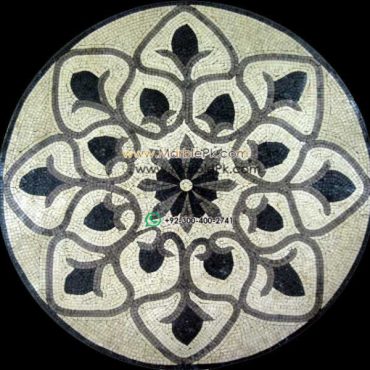Marble Mosaic Medallion - Mosaic art medallion by marblepk.com mpk m 337 615x600