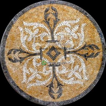 Marble Mosaic Medallion - Mosaic art medallion by marblepk.com mpk m 341 603x600