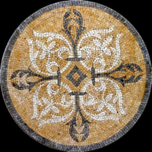 Marble Mosaic Medallion - Mosaic art medallion by marblepk.com mpk m 341 603x600