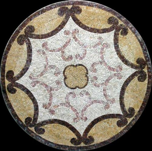 Marble Mosaic Medallion - Mosaic art medallion by marblepk.com mpk m 342 601x600