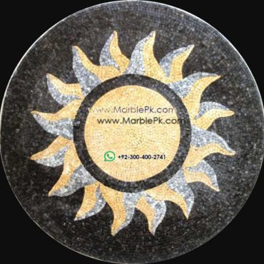 Marble Mosaic Medallion - Mosaic art medallion by marblepk.com mpk m 349 607x600