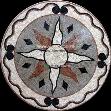 Marble Mosaic Medallion - Mosaic art medallion by marblepk.com mpk m 351 601x600