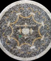 Marble Mosaic Medallion - Mosaic art medallion by marblepk.com mpk m 352 603x600