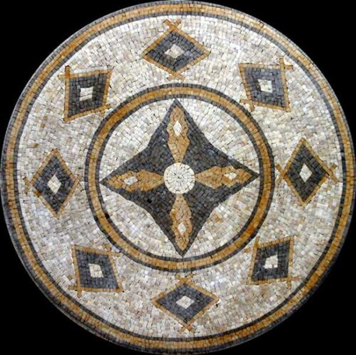 Marble Mosaic Medallion - Mosaic art medallion by marblepk.com mpk m 355 601x600