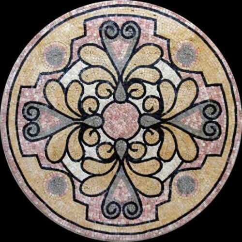 Marble Mosaic Medallion - Mosaic art medallion by marblepk.com mpk m 359 601x600