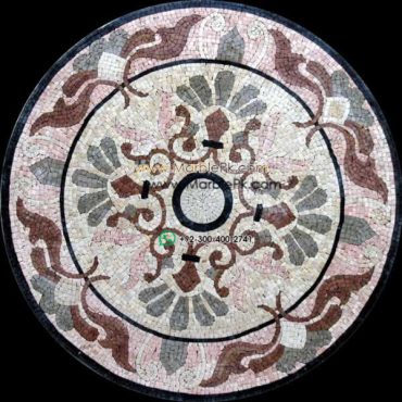 Marble Mosaic Medallion - Mosaic art medallion by marblepk.com mpk m 360 601x600