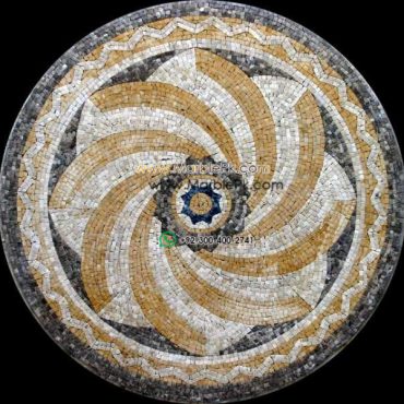 Marble Mosaic Medallion - Mosaic art medallion by marblepk.com mpk m 363 607x600