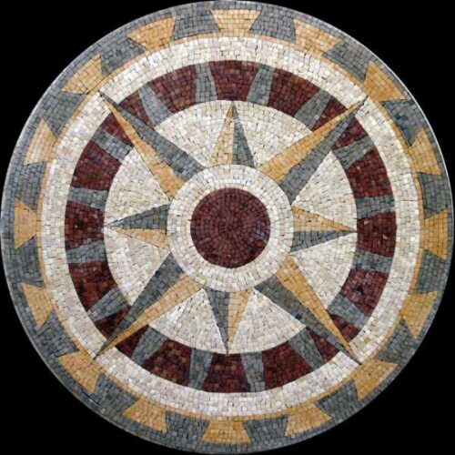 Marble Mosaic Medallion - Mosaic art medallion by marblepk.com mpk m 369 600x600