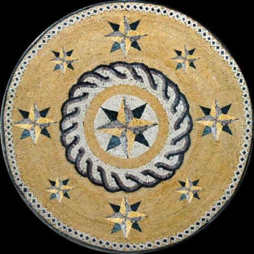 Marble Mosaic Medallion - Mosaic art medallion by marblepk.com mpk m 379 601x600
