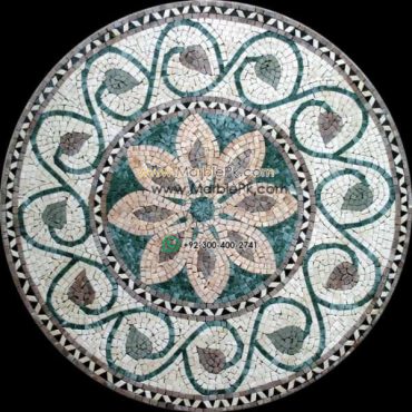 Marble Mosaic Medallion - Mosaic art medallion by marblepk.com mpk m 388 600x600