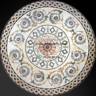 Marble Mosaic Medallion - Mosaic art medallion by marblepk.com mpk m 389 605x600