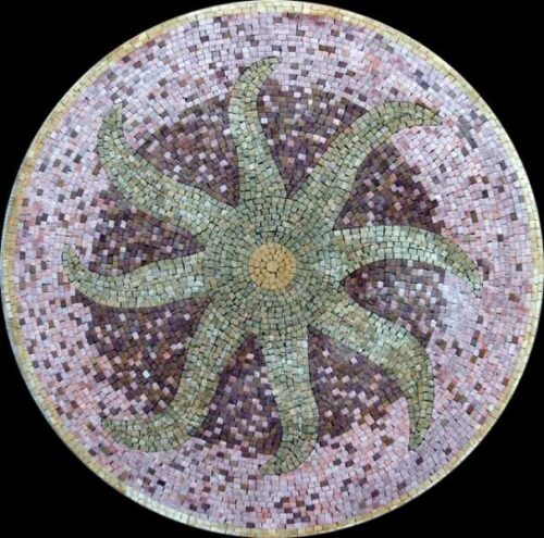 Marble Mosaic Medallion - Mosaic art medallion by marblepk.com mpk m 395 606x600