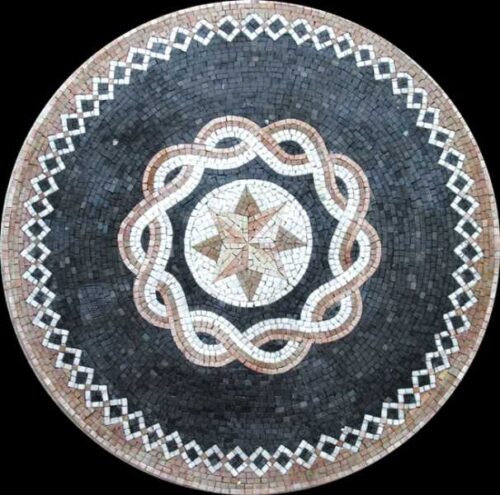 Marble Mosaic Medallion - Mosaic art medallion by marblepk.com mpk m 401 606x600