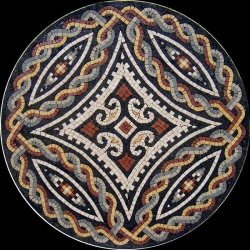 Marble Mosaic Medallion - Mosaic art medallion by marblepk.com mpk m 404 600x600