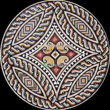 Marble Mosaic Medallion - Mosaic art medallion by marblepk.com mpk m 407 596x600
