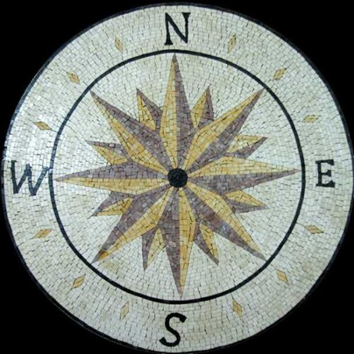 Marble Mosaic Medallion - Mosaic art medallion by marblepk.com mpk m 411 600x600
