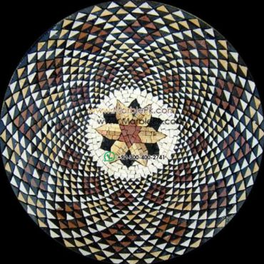 Marble Mosaic Medallion - Mosaic art medallion by marblepk.com mpk m 421 599x600
