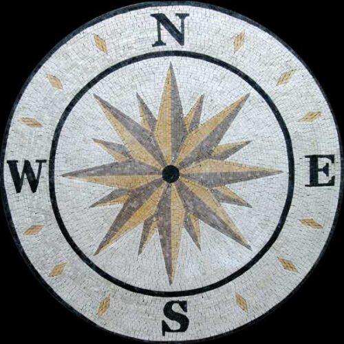 Marble Mosaic Medallion - Mosaic art medallion by marblepk.com mpk m 425 600x600
