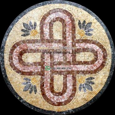 Marble Mosaic Medallion - Mosaic art medallion by marblepk.com mpk m 426 600x600
