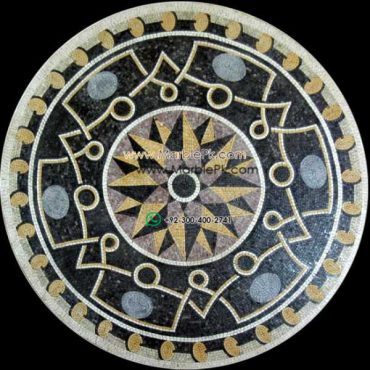 Marble Mosaic Medallion - Mosaic art medallion by marblepk.com mpk m 427 600x600