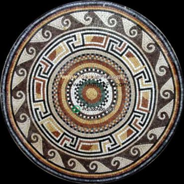 Marble Mosaic Medallion - Mosaic art medallion by marblepk.com mpk m 430 600x600