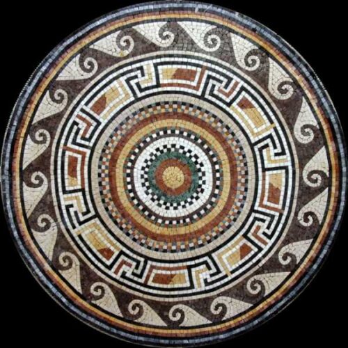 Marble Mosaic Medallion - Mosaic art medallion by marblepk.com mpk m 430 600x600