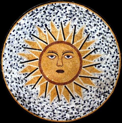 Marble Mosaic Medallion - Mosaic art medallion by marblepk.com mpk m 444 599x600