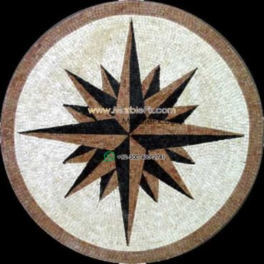 Marble Mosaic Medallion - Mosaic art medallion by marblepk.com mpk m 445 600x600