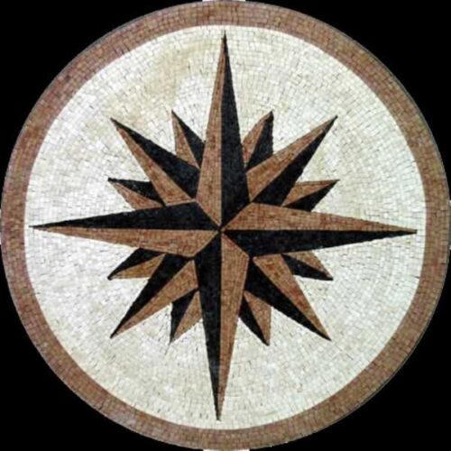 Marble Mosaic Medallion - Mosaic art medallion by marblepk.com mpk m 445 600x600