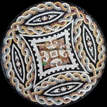 Marble Mosaic Medallion - Mosaic art medallion by marblepk.com mpk m 449 599x600