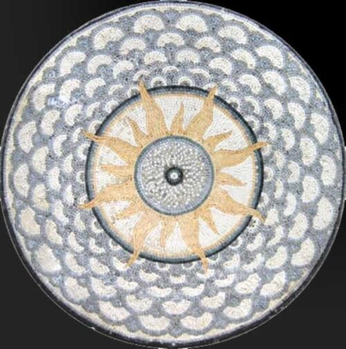 Marble Mosaic Medallion - Mosaic art medallion by marblepk.com mpk m 452 595x600