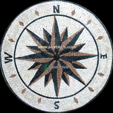Marble Mosaic Medallion - Mosaic art medallion by marblepk.com mpk m 461 607x600