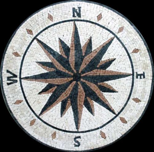 Marble Mosaic Medallion - Mosaic art medallion by marblepk.com mpk m 461 607x600