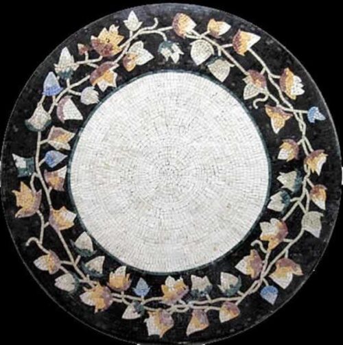 Marble Mosaic Medallion - Mosaic art medallion by marblepk.com mpk m 464 597x600