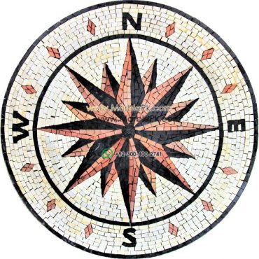 Marble Mosaic Medallion - Mosaic art medallion by marblepk.com mpk m 473 600x600
