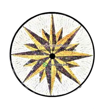 Marble Mosaic Medallion - Mosaic art medallion by marblepk.com mpk m 479 600x600