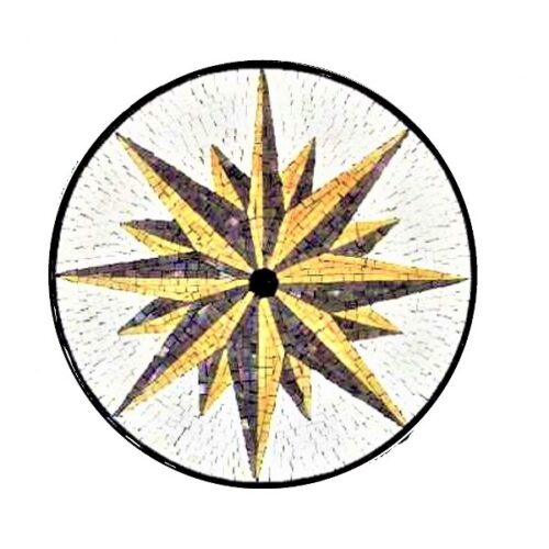 Marble Mosaic Medallion - Mosaic art medallion by marblepk.com mpk m 479 600x600