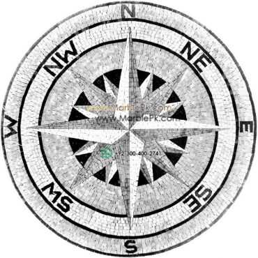 Marble Mosaic Medallion - Mosaic art medallion by marblepk.com mpk m 481 600x600